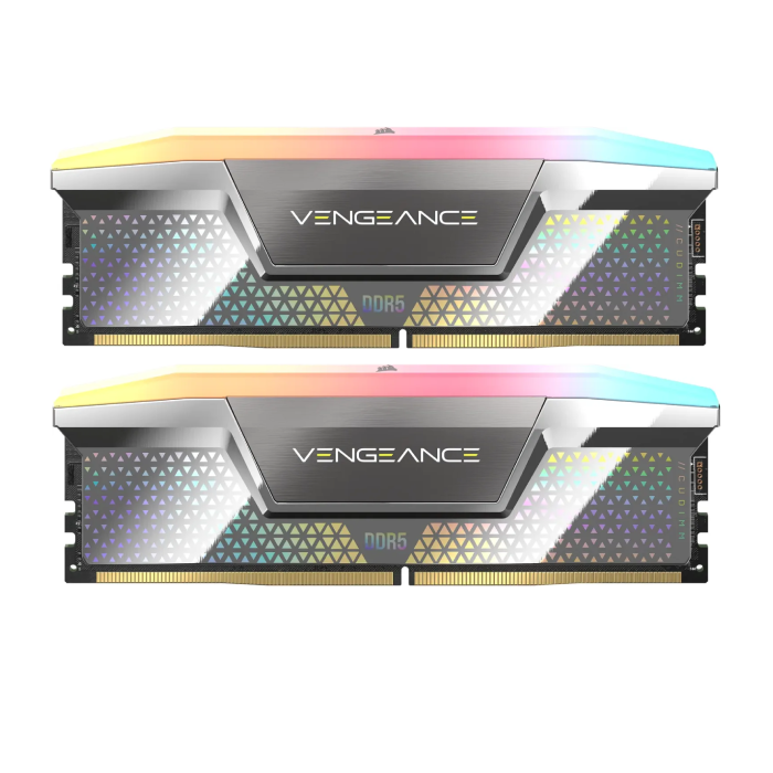 رم کامپیوتر DDR5 دو کاناله 8000 مگاهرتز CL38 کورسیر Vengeance RGB CUDIMM ظرفیت 48 گیگابایت